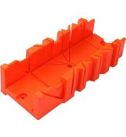 Mitre Box without Saw – Heavy Duty ABS 45°/90° Angle Cutting Block, 7mm Slot Precision, Stable Feet | Molding & Trim Work | UAE Construction Site Carpenter Accessory 